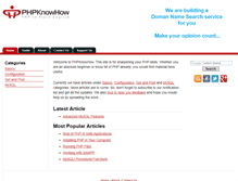 Tablet Screenshot of phpknowhow.com